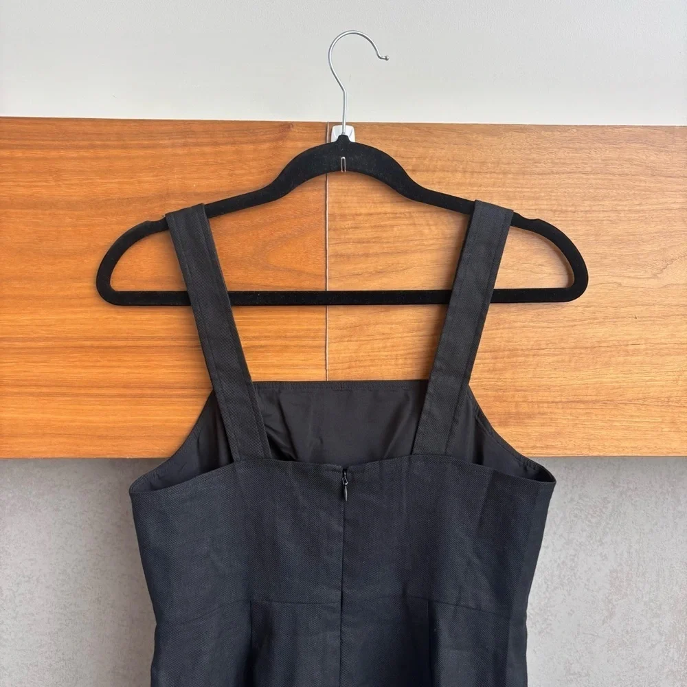 J.Crew‎ Squareneck A-line dress in stretch linen blend, Size 2